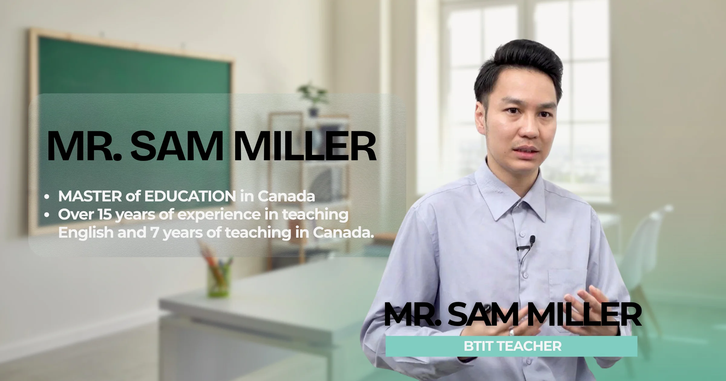 Giáo viên Sam miller