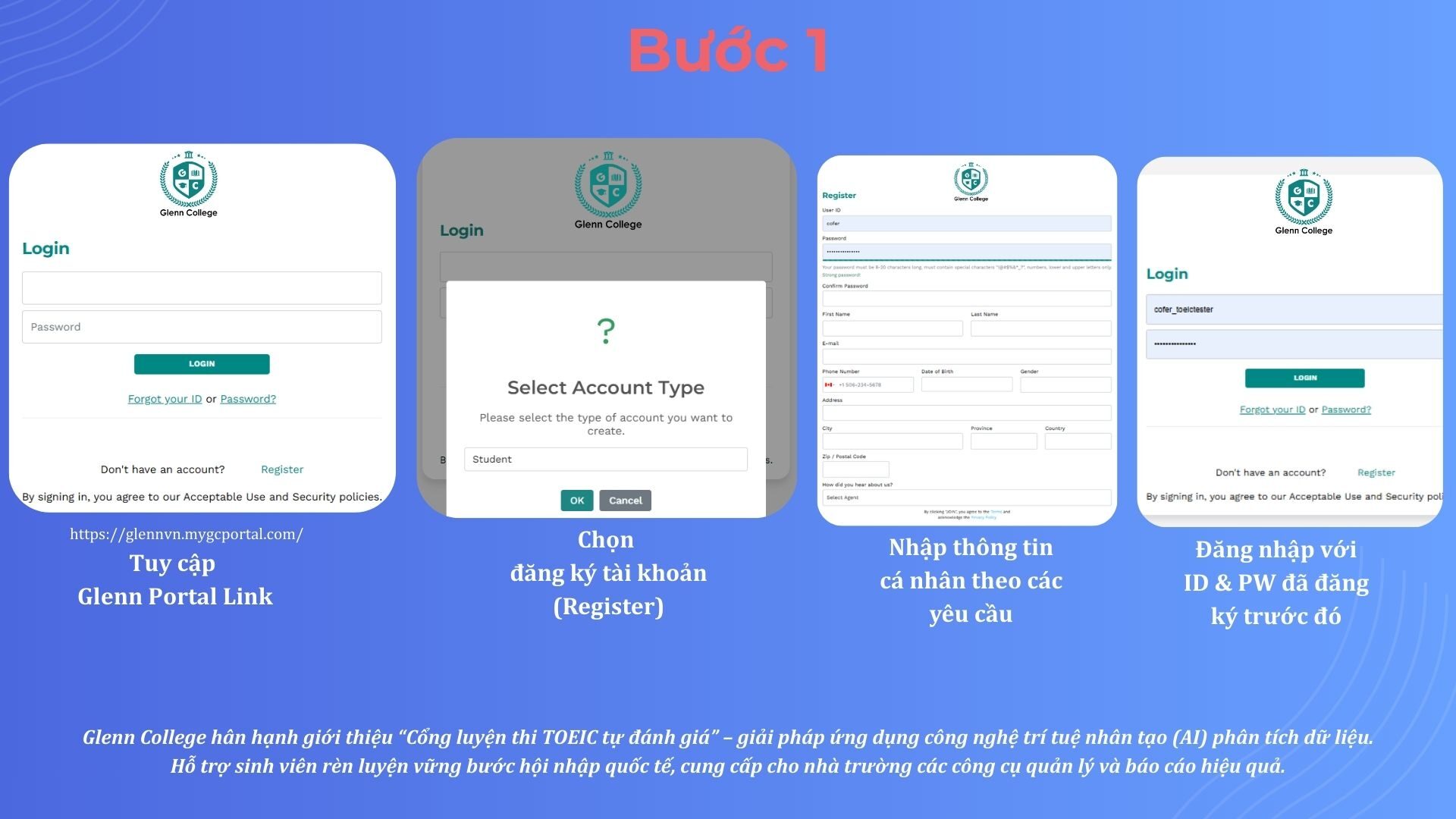 Hướng dẫn đăng ký hệ thống luyện thi TOEIC miễn phí