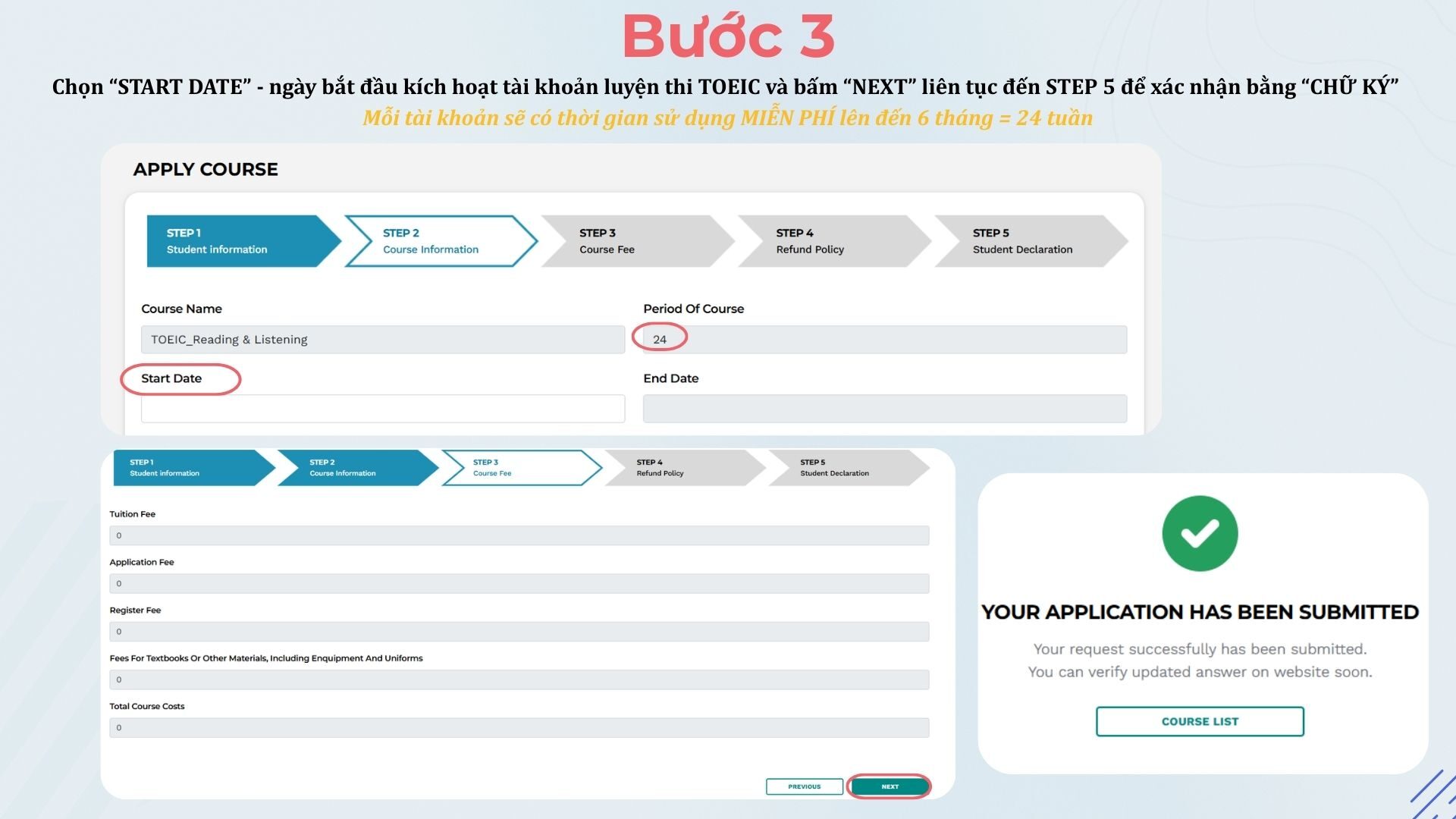 Hướng dẫn đăng ký hệ thống luyện thi TOEIC miễn phí