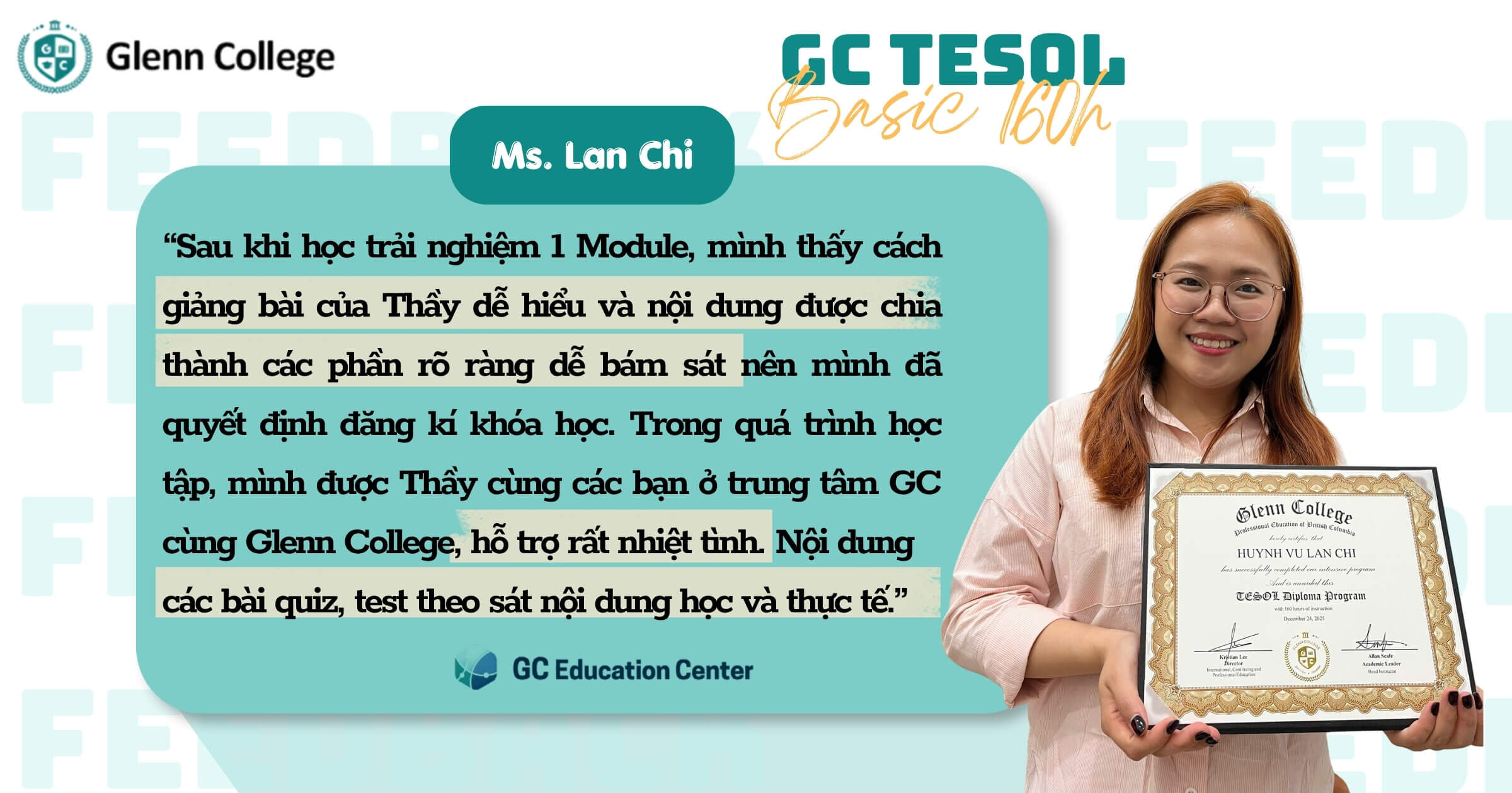 TESOL - Chương trình Giảng Dạy Tiếng Anh Quốc Tế dành cho người mới bắt đầu