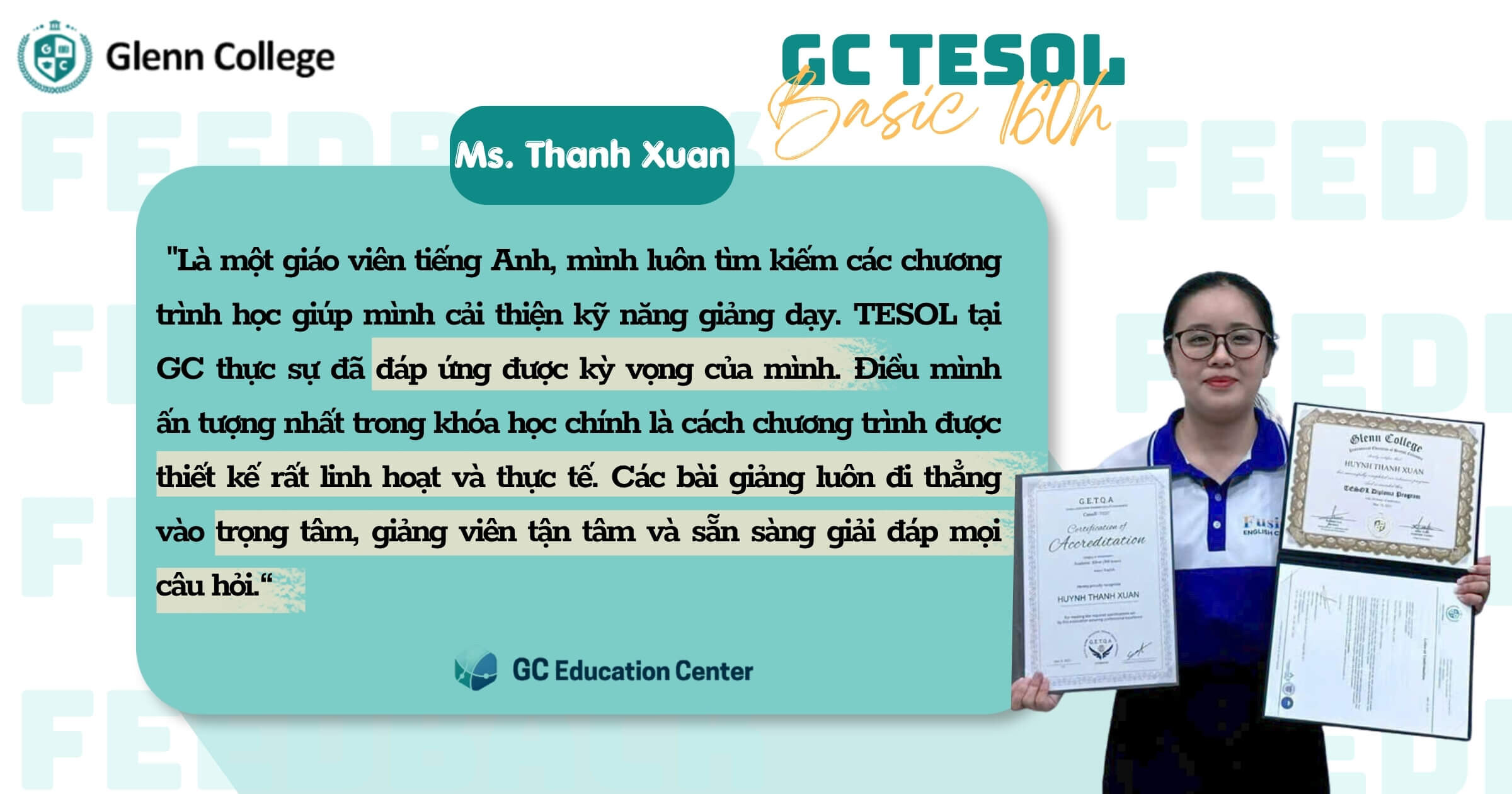 TESOL - Chương trình Giảng Dạy Tiếng Anh Quốc Tế dành cho người mới bắt đầu