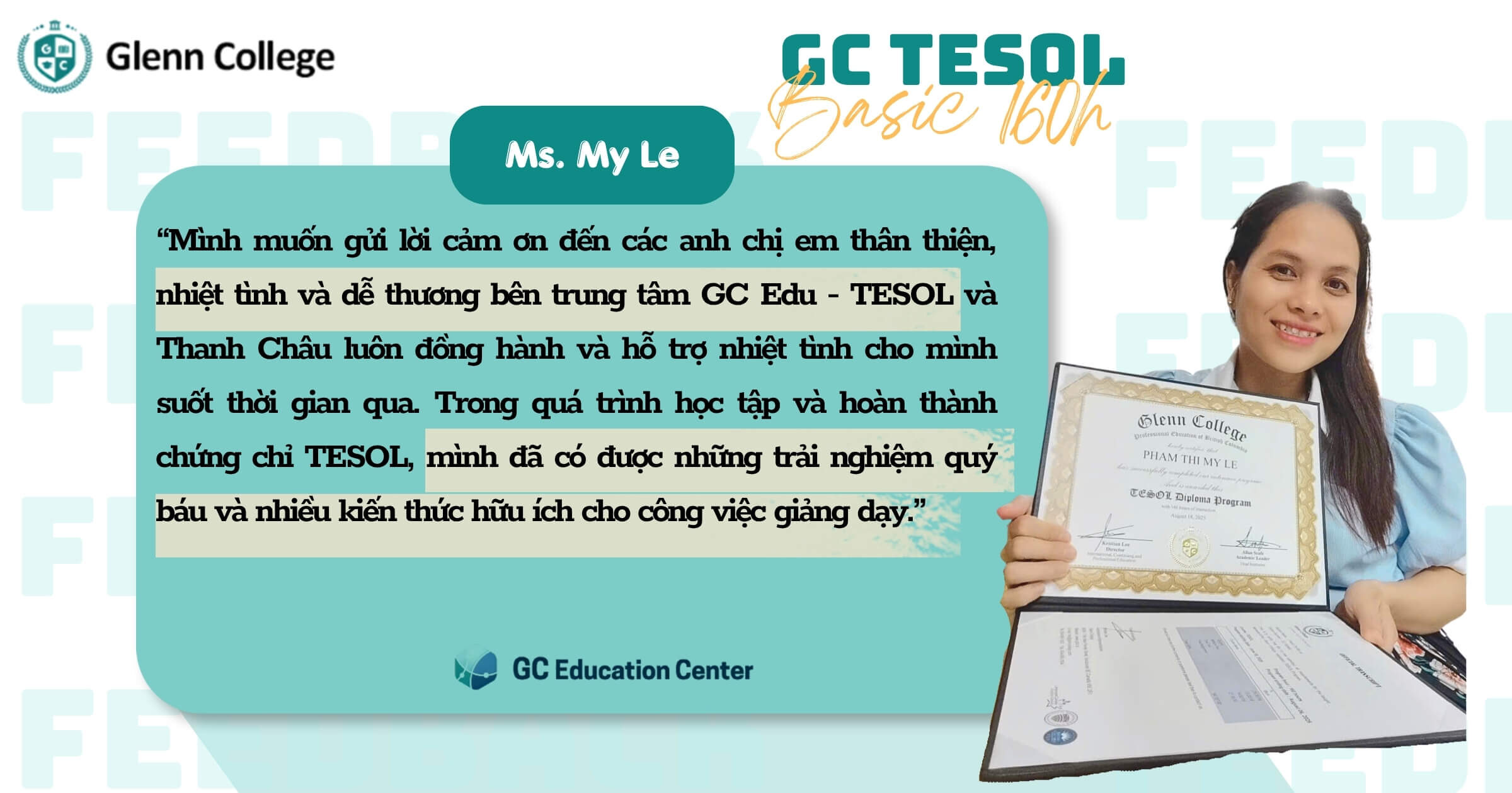 TESOL - Chương trình Giảng Dạy Tiếng Anh Quốc Tế dành cho người mới bắt đầu
