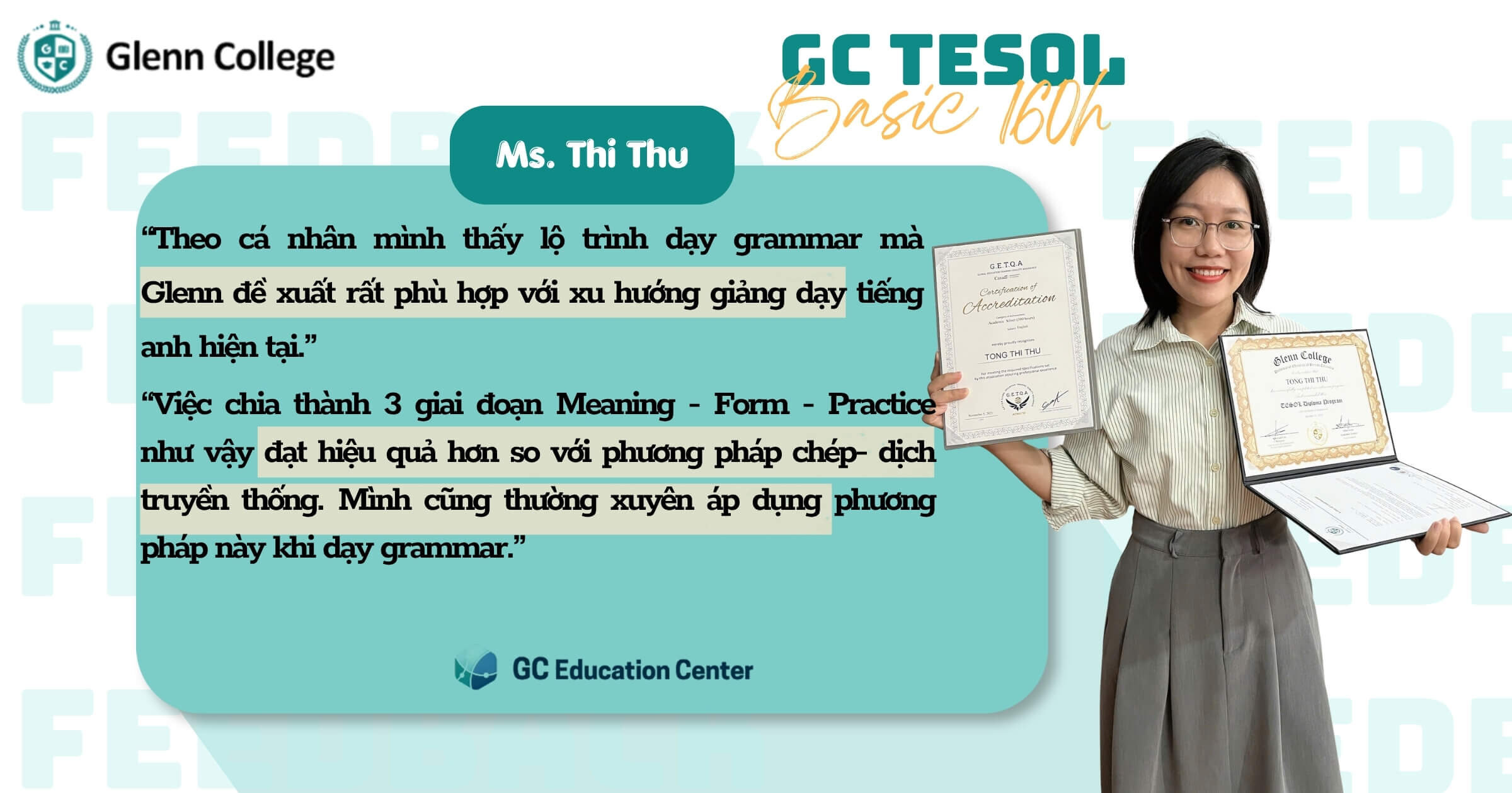 TESOL - Chương trình Giảng Dạy Tiếng Anh Quốc Tế dành cho người mới bắt đầu