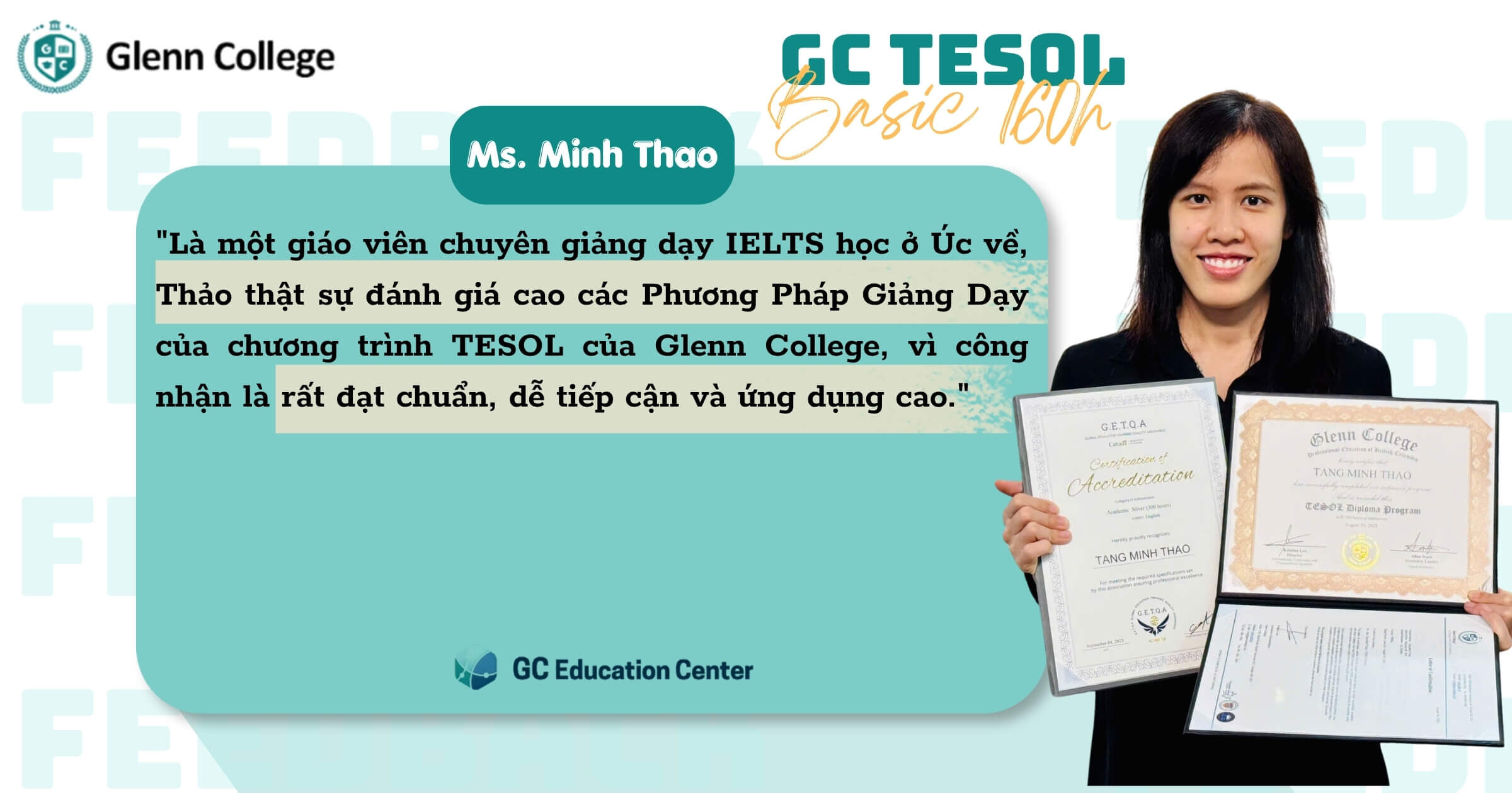 TESOL - Chương trình Giảng Dạy Tiếng Anh Quốc Tế dành cho người mới bắt đầu