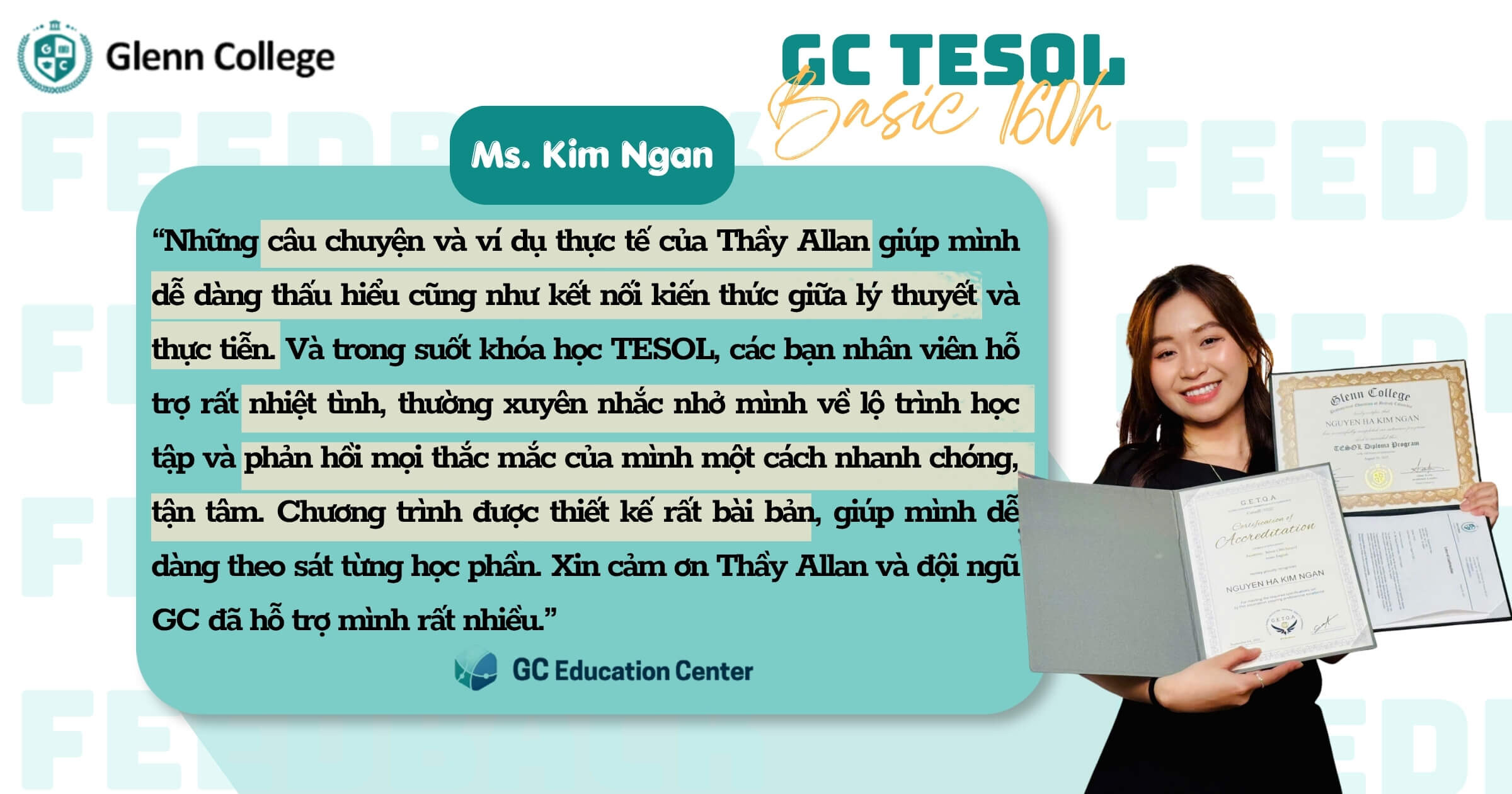 TESOL - Chương trình Giảng Dạy Tiếng Anh Quốc Tế dành cho người mới bắt đầu