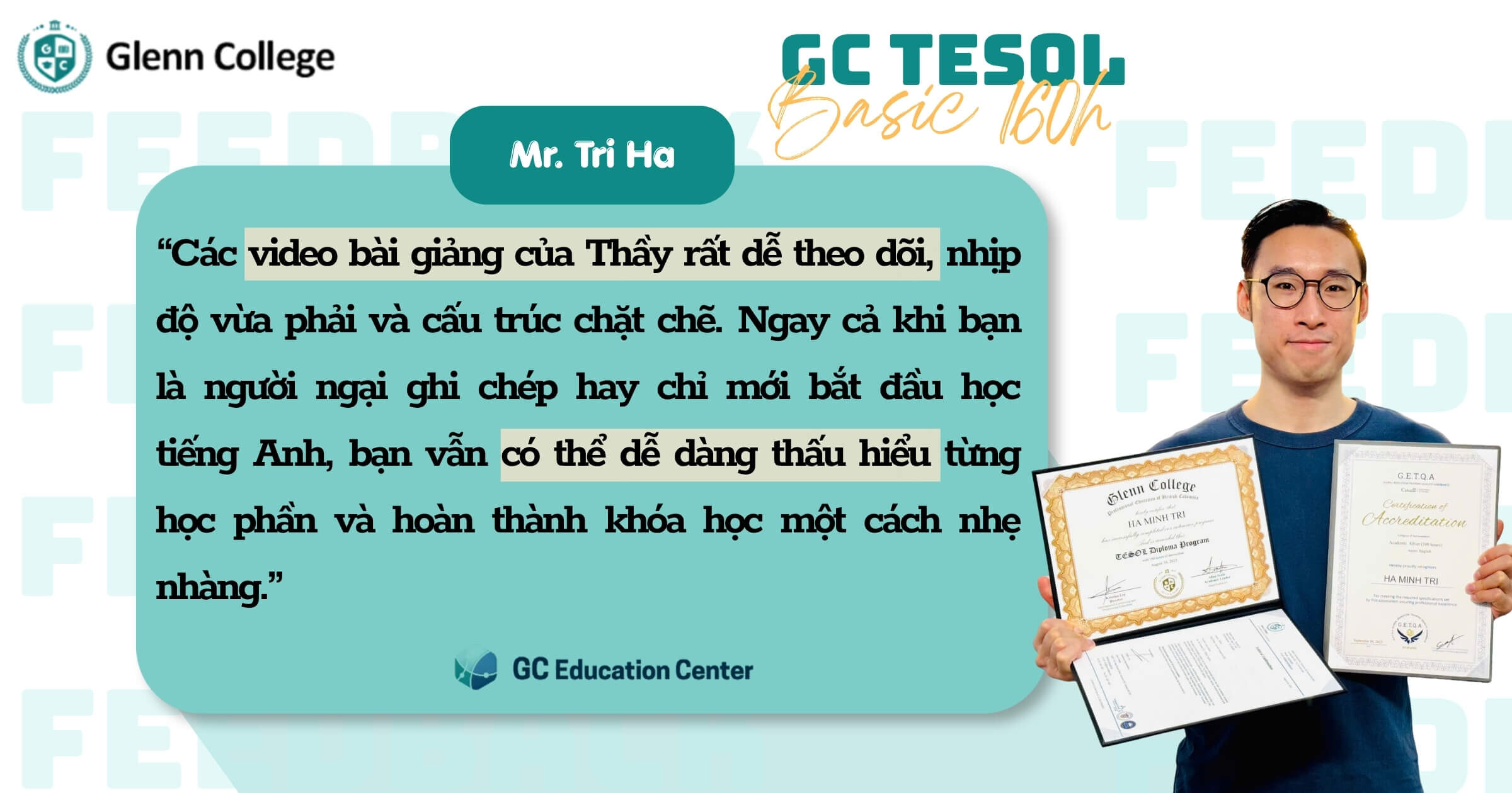 TESOL - Chương trình Giảng Dạy Tiếng Anh Quốc Tế dành cho người mới bắt đầu