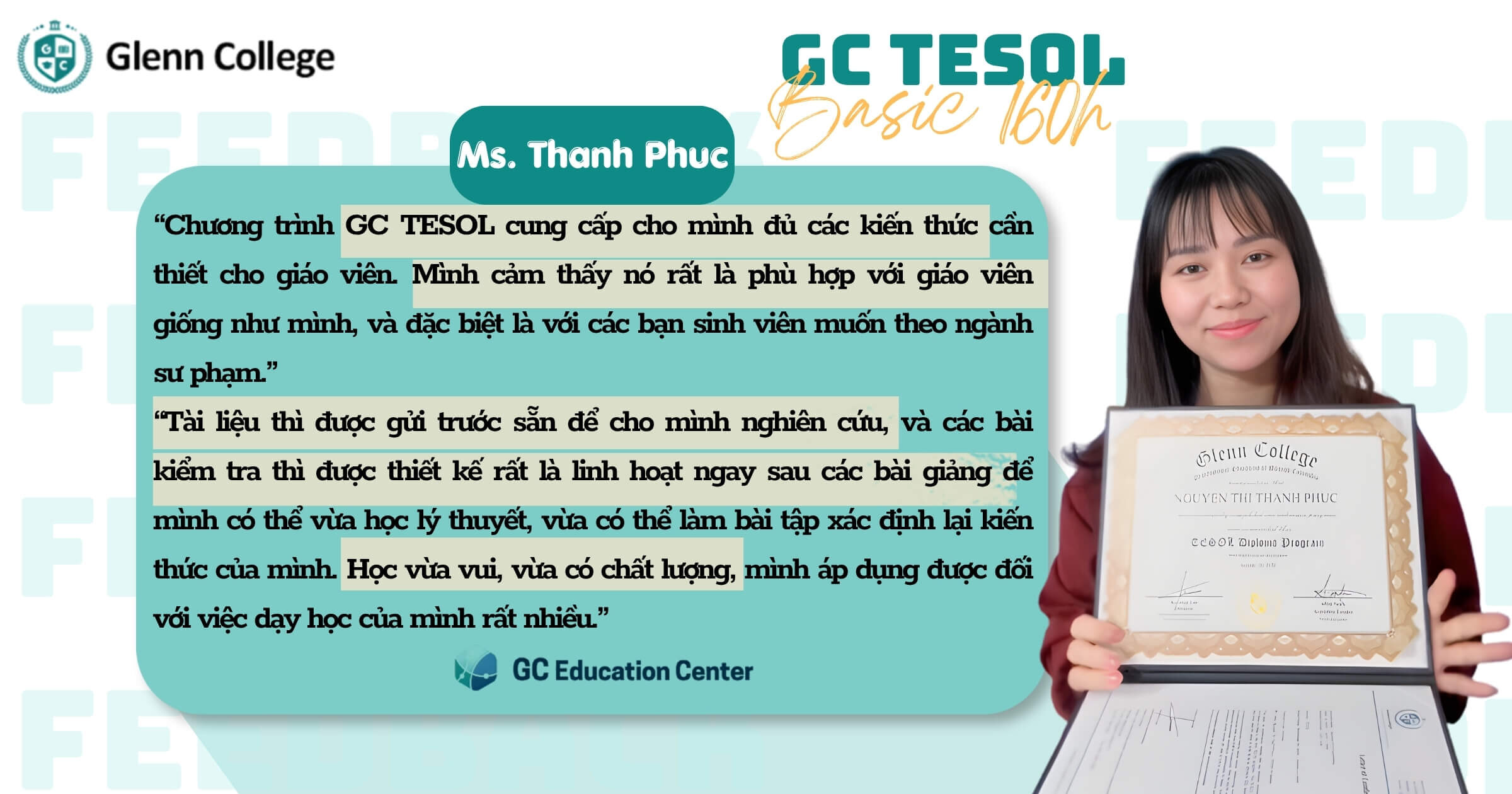 TESOL - Chương trình Giảng Dạy Tiếng Anh Quốc Tế dành cho người mới bắt đầu
