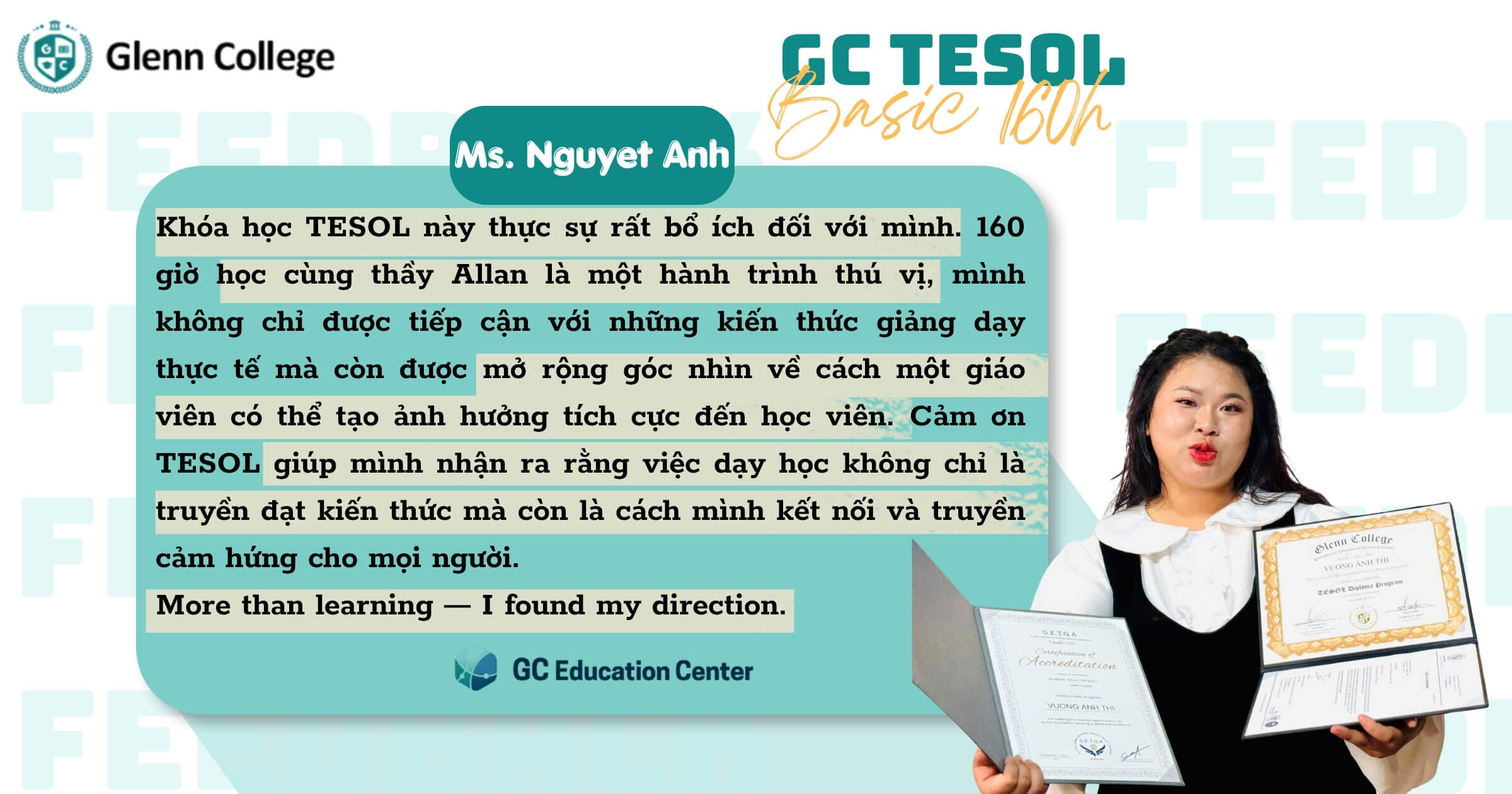 TESOL - Chương trình Giảng Dạy Tiếng Anh Quốc Tế dành cho người mới bắt đầu