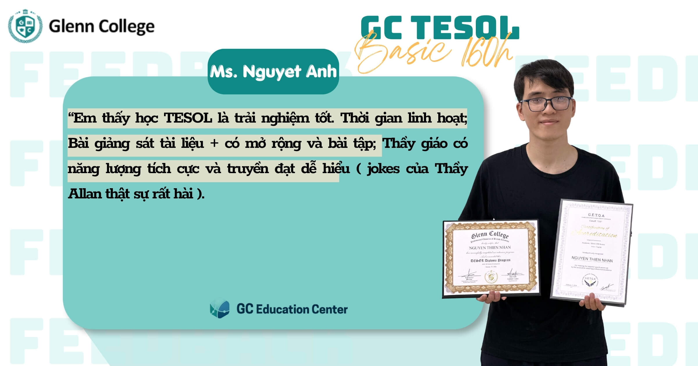 TESOL - Chương trình Giảng Dạy Tiếng Anh Quốc Tế dành cho người mới bắt đầu